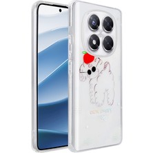 Maks Technology Redmi Note 14 Pro 4g Kılıf Şeffaf Figürlü MKST Folk Sert Kapak - Sevimli Köpek