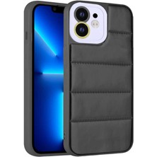 iPhone 11 Uyumlu Kamera Korumalı Airbagli Renkli Tkdw Seksek Kapak-Siyah