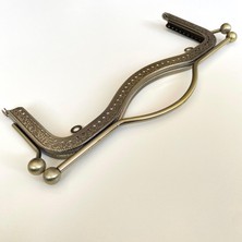 Saplı Çanta Klipsi Antik 21 cm