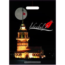 No:5 (50*60) Kız Kulesi Desenli Takviyeli Elgeçme Poşet 50 Adet