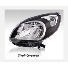 Ayfar 202315 - Far Siyah Çerçeveli Manuel Sol Renault Kangoo 13