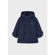 Mayoral Erkek Çocuk Kapüşonlu Uzun Parka Mont 4419 Lacivert