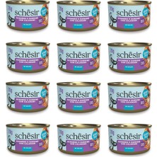 Schesir  Sardalya ile Uskumrulu Sos Içinde Tamamlayıcı Kedi Konservesi 70 Gr. x 12 Adet