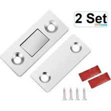 Zhltools 2 Çift Çok Amaçlı Kapı Kapak Dolap Çekmece Mobilya Durdurucu Kapatıcı Mıknatıslar
