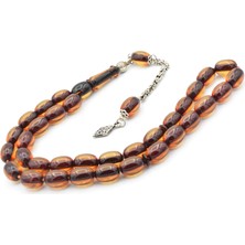 Usta Işi Havşalı Kapsül Kesim Bej Sıkma Kehribar Tesbih