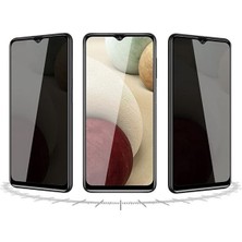 HANPORIUM Samsung Galaxy A27 Hayalet Ekran Koruyucu 6D Kırılmaz Cam Gizlilik Korumalı Extra Darbe Koruma Ekranı Tam Kaplar