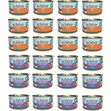 Schesir  2 Çeşit Karma Sardalyalı Sos Içinde Tamamlayıcı Kedi Konservesi 70 Gr. x 24 Adet