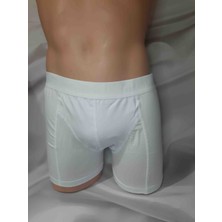 Beyaz %94 Pamuk %6 Elastan Rahat Kullanışlı Tutku Erkek Boxer