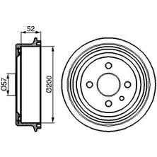 Bosch 0986477018 - Arka Kampana Vectra A 89 95 Astra F 91 98 1.4-1.6-1.8-2.0 Lacettı 05 13 242×200X53X100 4dl 568054-91024352