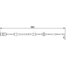 Bosch 1987474972 - Fren Balata Ikaz Fişi Aşınma Kablosu Vectra B 1.6-1.8-2.0-2.2 95-03