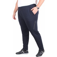 Mocgrande Büyük Beden Classic Eşofman Altı Çapraz Fermuarlı 25500 Lacıvert