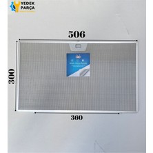 Dominox Uyumlu Davlumbaz 50,6X30 cm Arka Ara 360MM  Aspiratör Filtresi