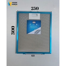 Profilo Uyumlu Davlumbaz 25X30 cm Çift Tırnaklı Arka Ara 12,5 cm Filtre