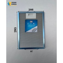 Arçelik Uyumlu Davlumbaz 20,8X29,4 cm Arka Ara 4,5 cm Aspiratör Filtresi