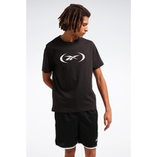 Reebok Basketball T-Shırt Siyah Erkek Kısa Kol T-Shirt