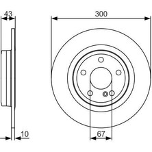 Bosch 0986479A38 - Fren Dıskı Arka Mercedes Slk-Class R172 11