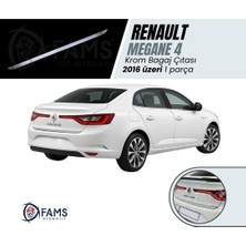 Fams Otomotiv  Renault Megane 4 Krom Bagaj Alt Çıta 2016> Paslanmaz Çelik Sedan