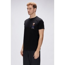 Bad Bear Hyper Night Men's Printed T-Shirt 25.01.07.023-SIYAH