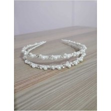 Ela Tasarım Kadın Beyaz Lohusa Tacı