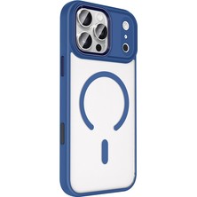 Apple iPhone 17 Pro Kılıf Wireless Şarj Özellikli Zore Krom M-Safe Silikon Kapak