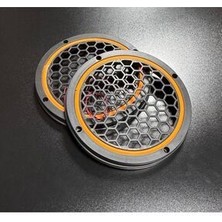 POZART AUDİO SYSTEMS 20 cmTuruncu Neon Işıklı Midrange Hoparlör 1 W Güç 20 cm Çaplı Vidalanabilir Kapağı ile Takım (2ADET)