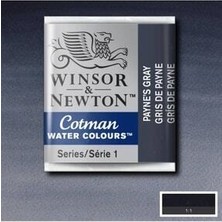 Winsor & Newton Cotman Sulu Boya Yarım Tablet Payne’s Gray 465
