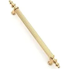 Belirtilmemiş 96 mm Lüks Aleminyum Metal Boru Kulp Dolap Çekmece Modern Stil Altın Renkli