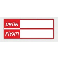 Hsn 30'li Paket Silinebilir PVC Kaplamalı Raf Önü Etiketi Kırmızı Renk ile Pratik Etiketleme