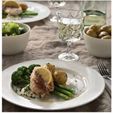 IKEA Ofantligt 24 Parça Beyaz Renk Modern Klasik Set Feldispat Porselen