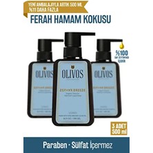 Olivos Doğal Zeytinyağlı Hamam Kokulu Sıvı Sabun 3 Adet 500 ml Yoğun Nemlendirici Özellikte