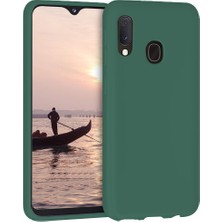 Piyasa Sepeti Samsung Galaxy A70 İnce Mat Silikon Kılıf Haki