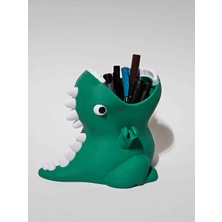 Dinozor Kalemlik 14 Cm - Dekoratif 3D Maket Hediyelik 14cm