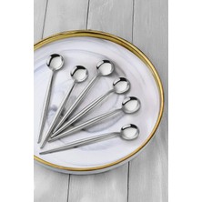 Kitchen Life Lux 6'lı Çay Kaşığı Seti 6 Kişilik Paslanmaz Çelik Malzeme ile Sofra Sunumuna Uygun