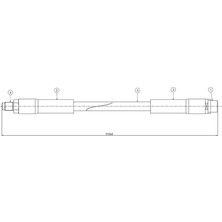 Cavo C800739B - Fren Hortumu Arka Mercedes W202 W203 C208 C209 W210 R129 R170 W140 B901 B905