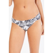 Penti Siyah Shiny Leaf Hipkini Bikini Altı