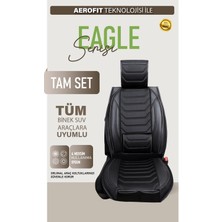 Toyota Corolla Terra E140 2002-2006 Uyumlu Oto Koltuk Kılıfı Deri, Kumaş Elegance Siyah