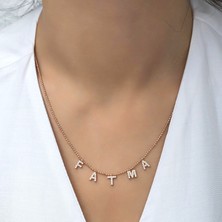 Kişiye Özel Isimli Gümüş Kolye | 925 Ayar Gümüş | Özel Gün Hediyesi | Patentli Ürün