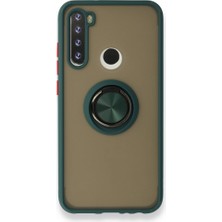 Pilanix Xiaomi Redmi Note 8 Kılıf Kamera Korumalı Yüzüklü Manyetik Standlı Arkası Buzlu Iring Kapak