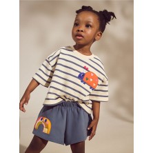 Pamuklu Lacivert Uğur Böceği Desenli Uzun Kollu Alt Üst Takım