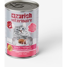 Zurich Veterinaire Pate Kuzulu Yetişkin Kedi Konservesi 415 gr