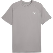 Puma 68952120 Traınıng Tee Concrete Gray Gri Yuvarlak Yaka Regular Fit Düz Erkek T-Shirt