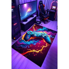 Gaming Halı Dijital Baskı Oyun Odası Halısı Kaymaz Taban Yıkanabilir Gamer Modern Tasarım