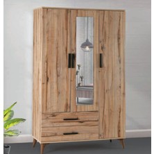 Bera Atlantik Çam 3 Kapılı Yakut Dolap