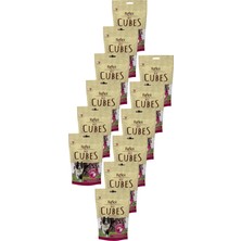 Cubes Küp Şeklinde Dana Eti  Köpek Ödül Maması 80GR Onikili Paket