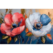 Aden Dekoratif Çiçekler Kanvas Tablo