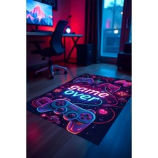 Gaming Halı Dijital Baskı Oyun Odası Halısı Kaymaz Taban Yıkanabilir Gamer Modern Tasarım