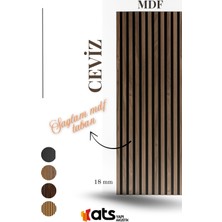 Mdf Tabanlı Çıtalı Duvar Paneli 24X240 cm – Dekoratif Akustik Panel | 18 mm Kalınlık