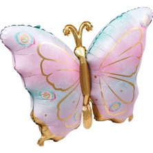 Pembe Gold Kelebek Folyo Balon