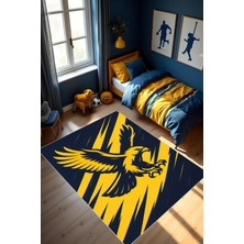 Dijital Baskı Futbol Halısı Makinede Yıkanabilir Anti Bakteriyel Leke Tutmaz Kaymaz Taban