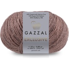 Gazzal Exclusive 25GR 200MT El Örgü Ipliği